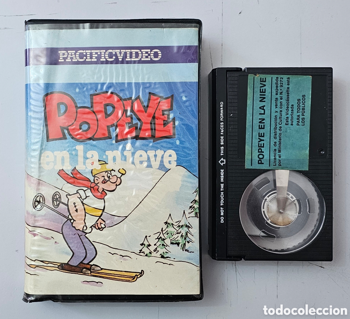 Cine: BETA POPEYE EN LA NIEVE Caja grande Pacific Video 1&deg; Edicion