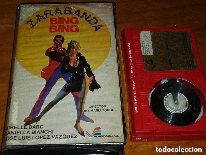 Cine: ZARABANDA BING BING - MIRELLE DARC, DANIELLA BIANCHI, JOSE MARIA FORQU&Eacute; - VIDEOESPA&Ntilde;A - BETA