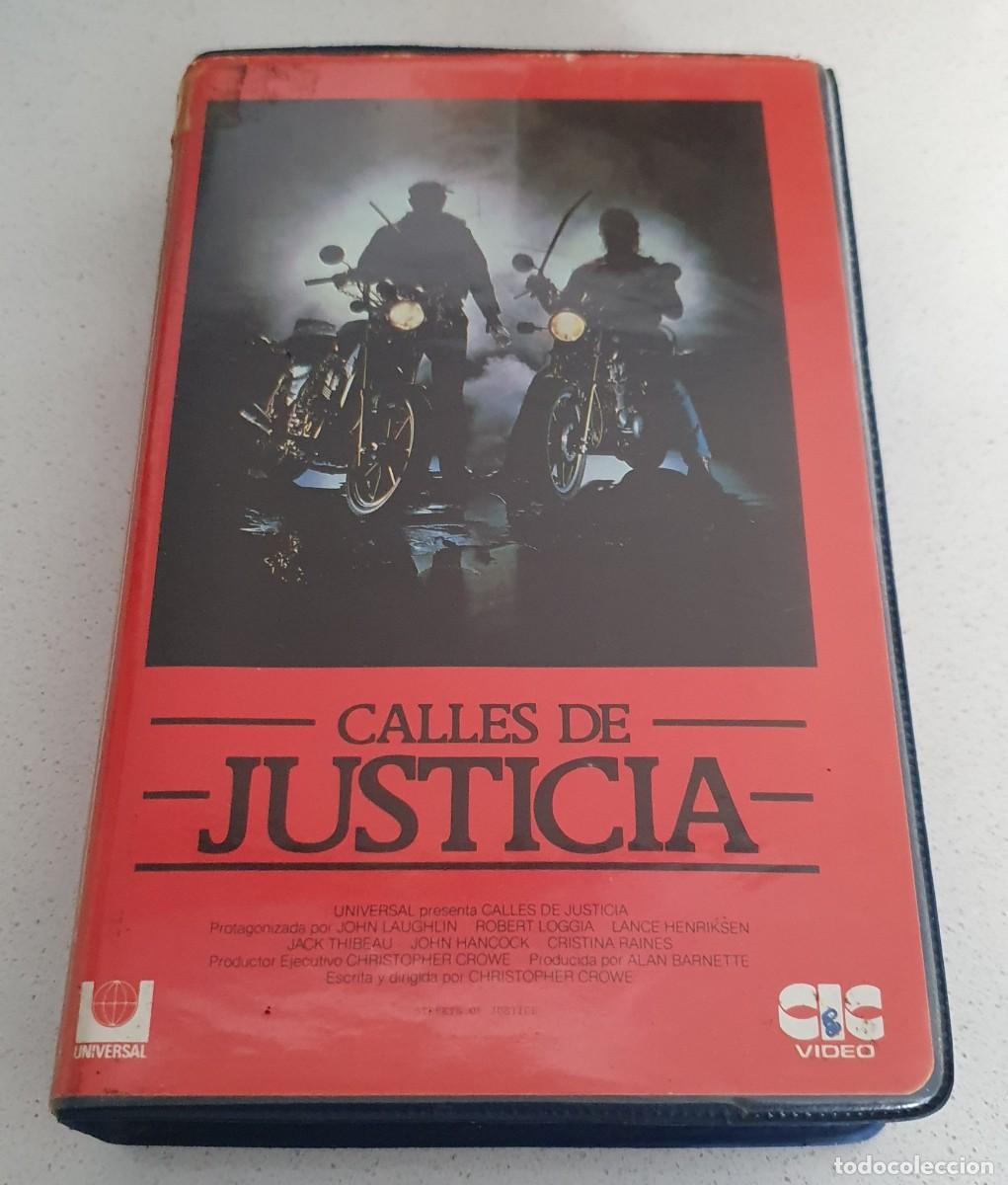 Cine: Pel&iacute;cula Beta Calles de Justicia. CIC Video 1987 videoclub alquiler.