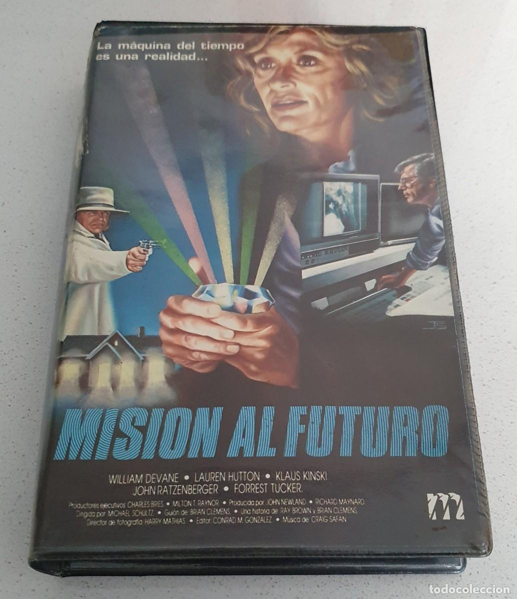 Cine: Pel&iacute;cula Beta Misi&oacute;n al Futuro. Klaus Kinski, Lauren Hutton. Record Visi&oacute;n 1987 videoclub alquiler.