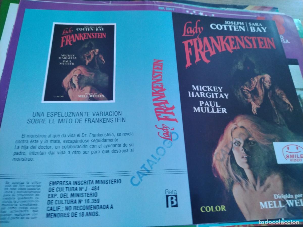 Cine: SOLO CARATULA BETA LADY FRANKENSTEIN