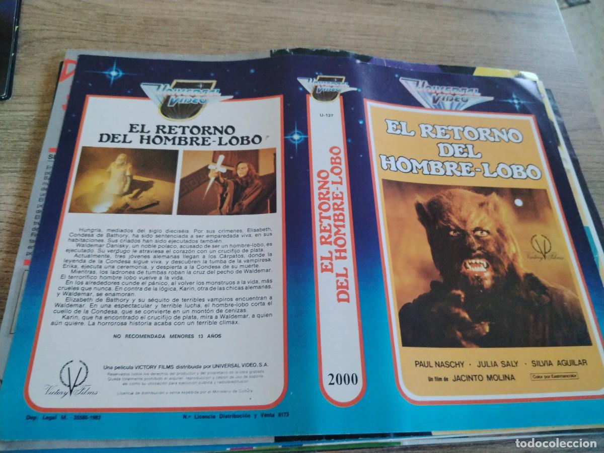 Cine: SOLO CARATULA VIDEO 2000 EL RETORNO DEL HOMBRE LOBO