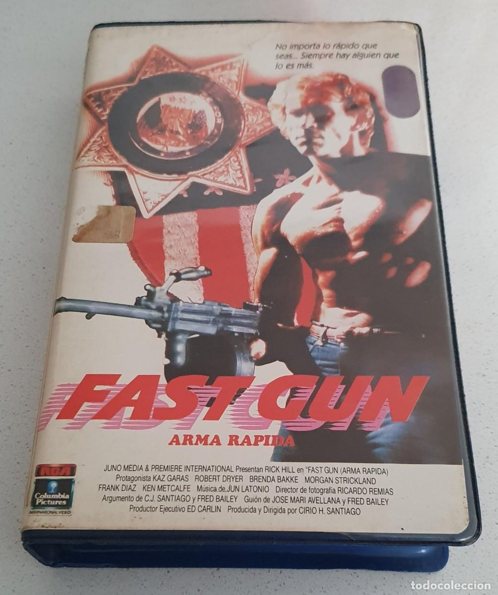 Cine: Pel&iacute;cula Beta Fast Gun. RCA Columbia 1988 videoclub alquiler