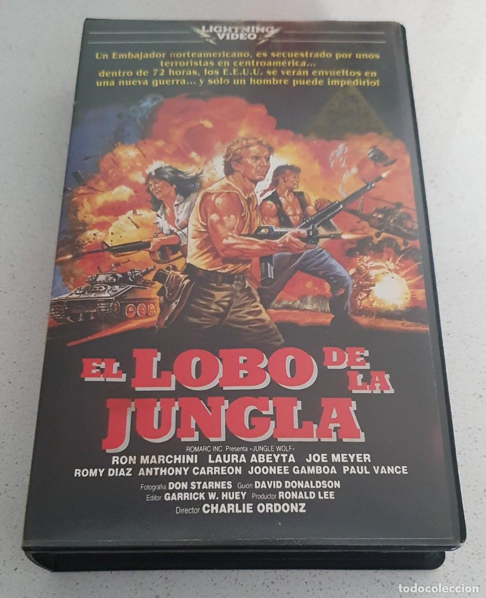 Cine: Pel&iacute;cula Beta El Lobo de la Jungla. Lightning 1987 videoclub alquiler.