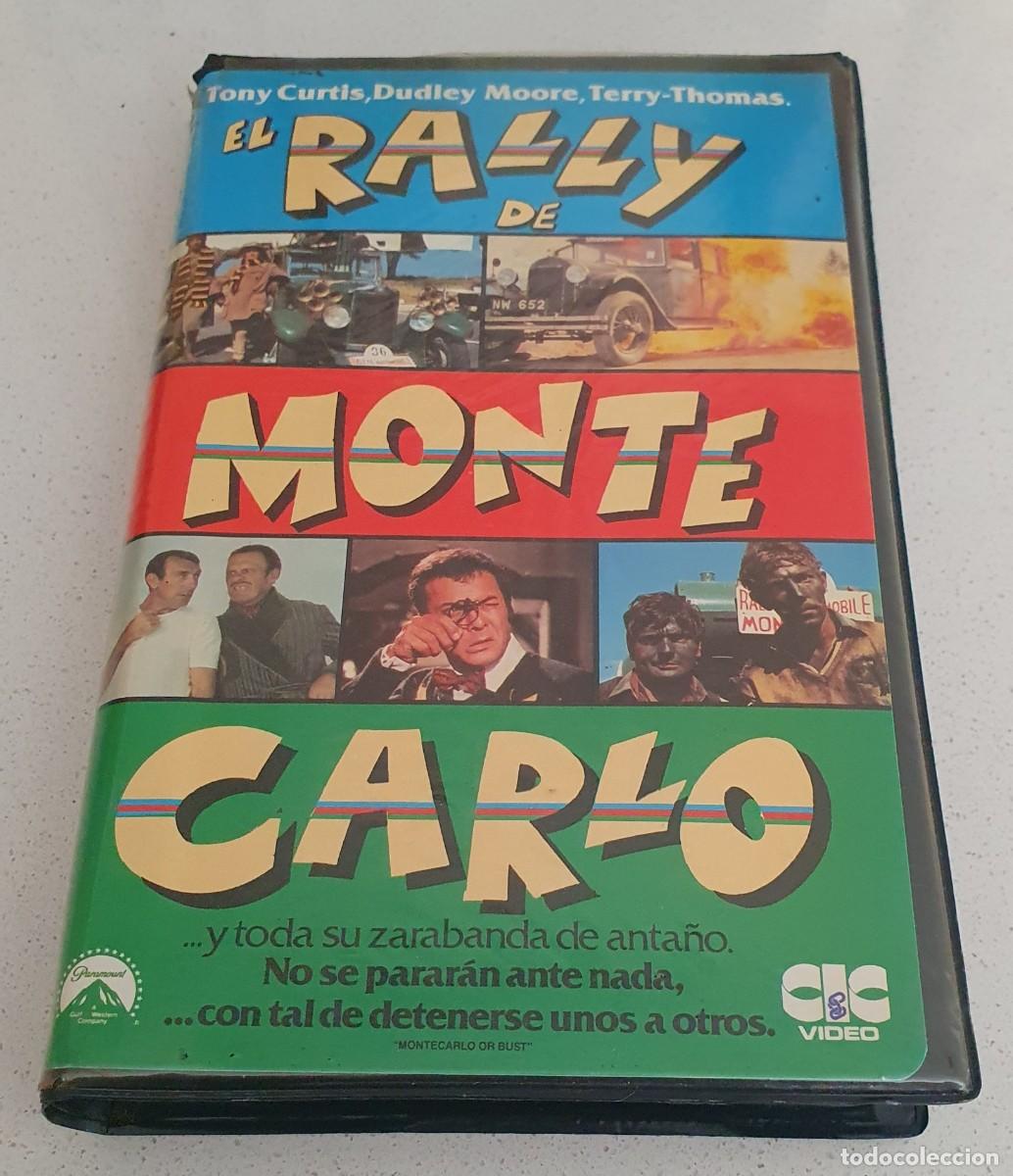 Cine: Pel&iacute;cula Beta El Rally de Montecarlo. Tony Curtis, Dudley Moore. CIC V&iacute;deo 1986 videoclub alquiler.