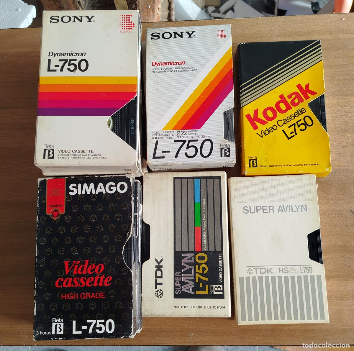 Cine: LOTE 12 CASSETTE VIDEO BETA - SONY TDK KODAK SIMAGO L-750