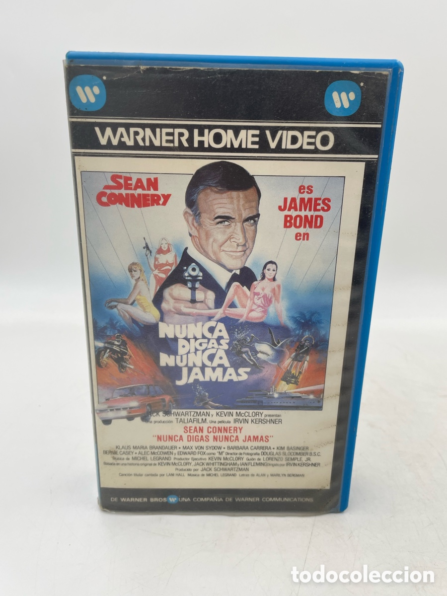 Cine: Pel&iacute;cula Beta James Bond 007 Nunca digas nunca jam&aacute;s. Sean Connery. 1985. Primera edici&oacute;n.