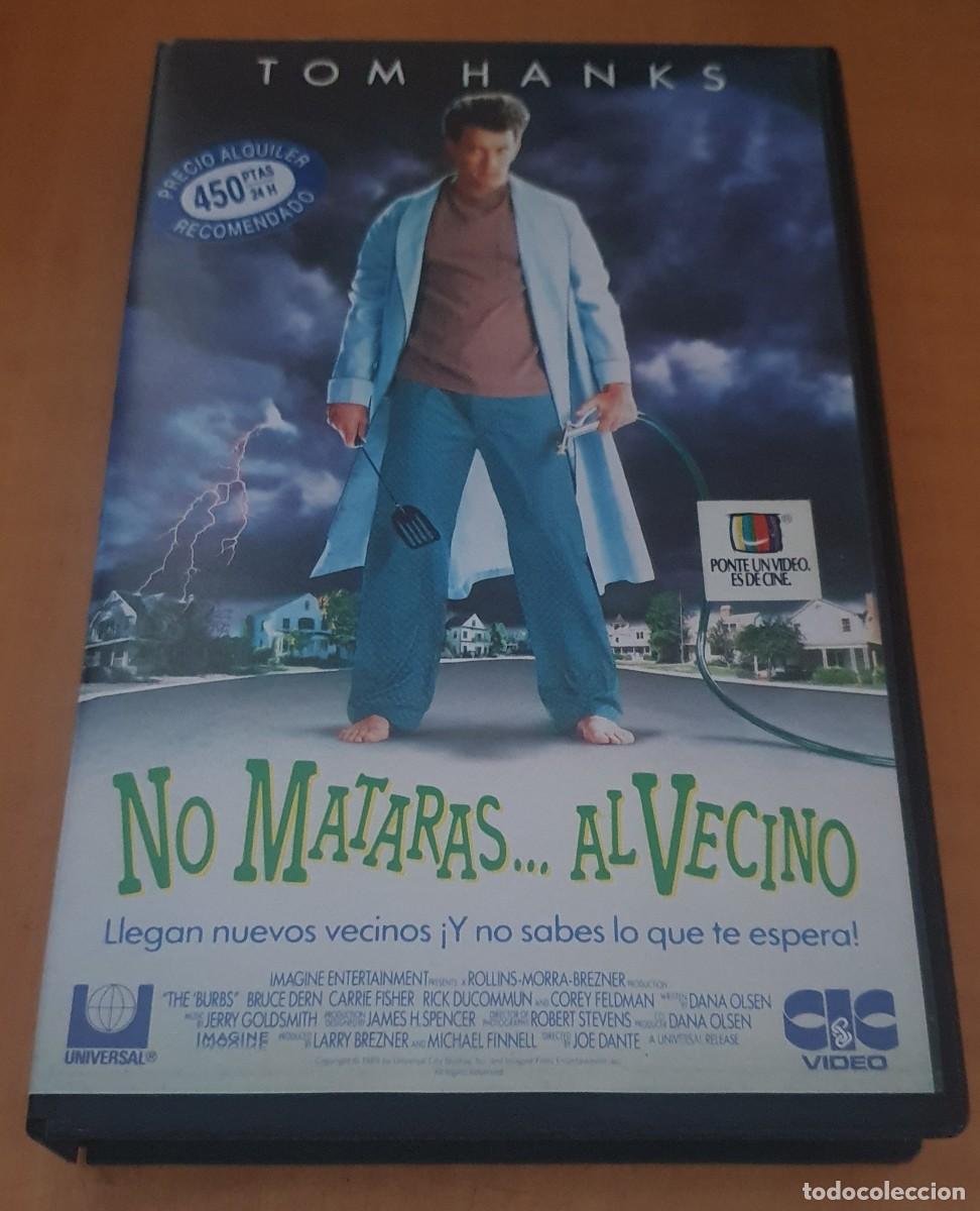 Cine: Pel&iacute;cula Beta No Matar&aacute;s al Vecino. Tom Hanks, Joe Dante. CIC Video 1990 videoclub alquiler.