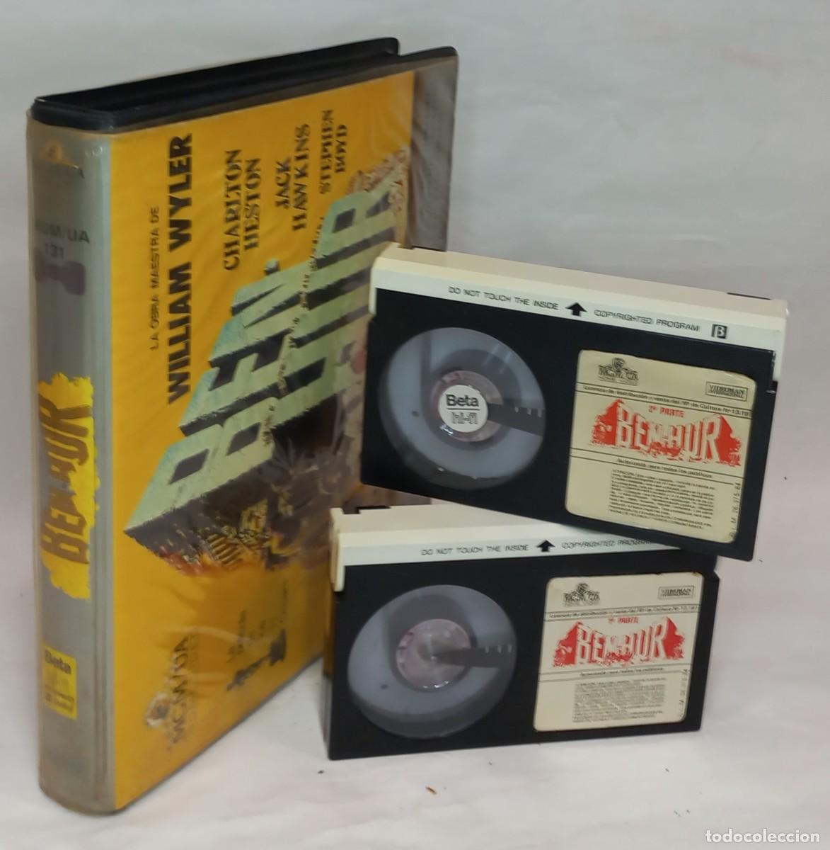 Cine: ESTUCHE DOBLE PELICULA BETA , CON 2 CINTAS DE LA PELICULA EN ESPA&Ntilde;OL , BEN-HUR