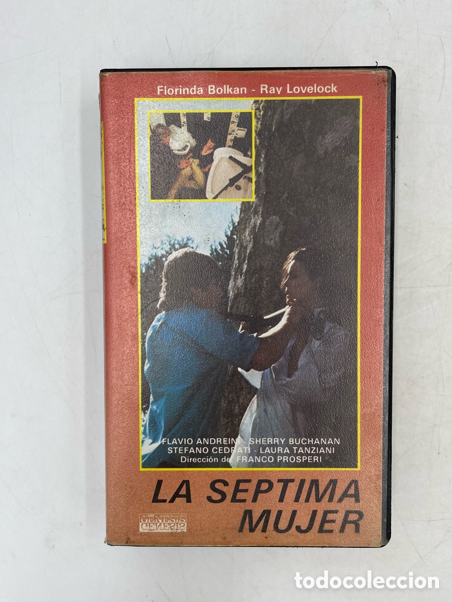 Cine: Beta pel&iacute;cula La s&eacute;ptima mujer (La settima donna) Florinda Bolkan, Ray Lovelock. 1978.