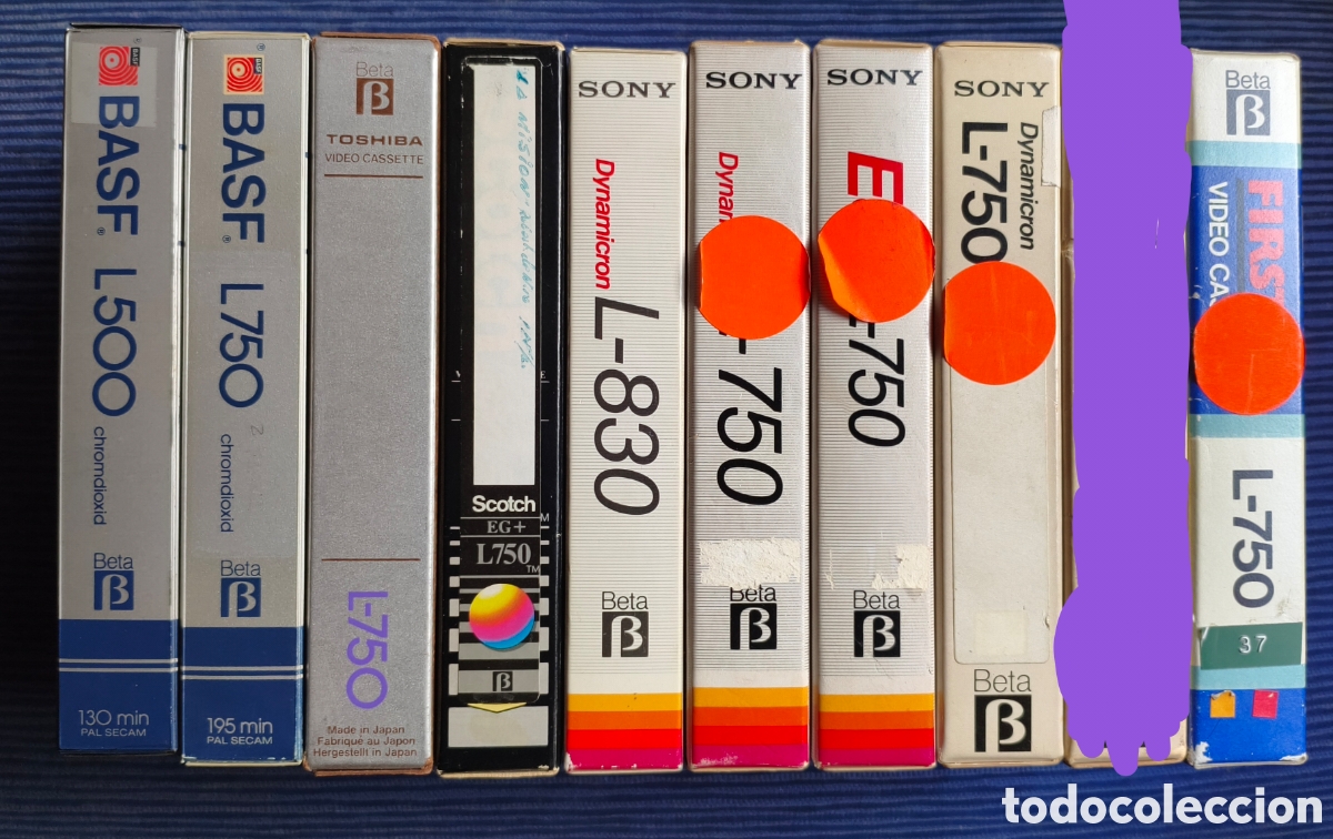 Cine: Lote 9 Cintas Betamax, varias cintas y contenido