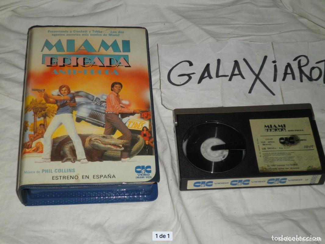 Cine: Miami brigada anti droga. Pelicula en video Betamax