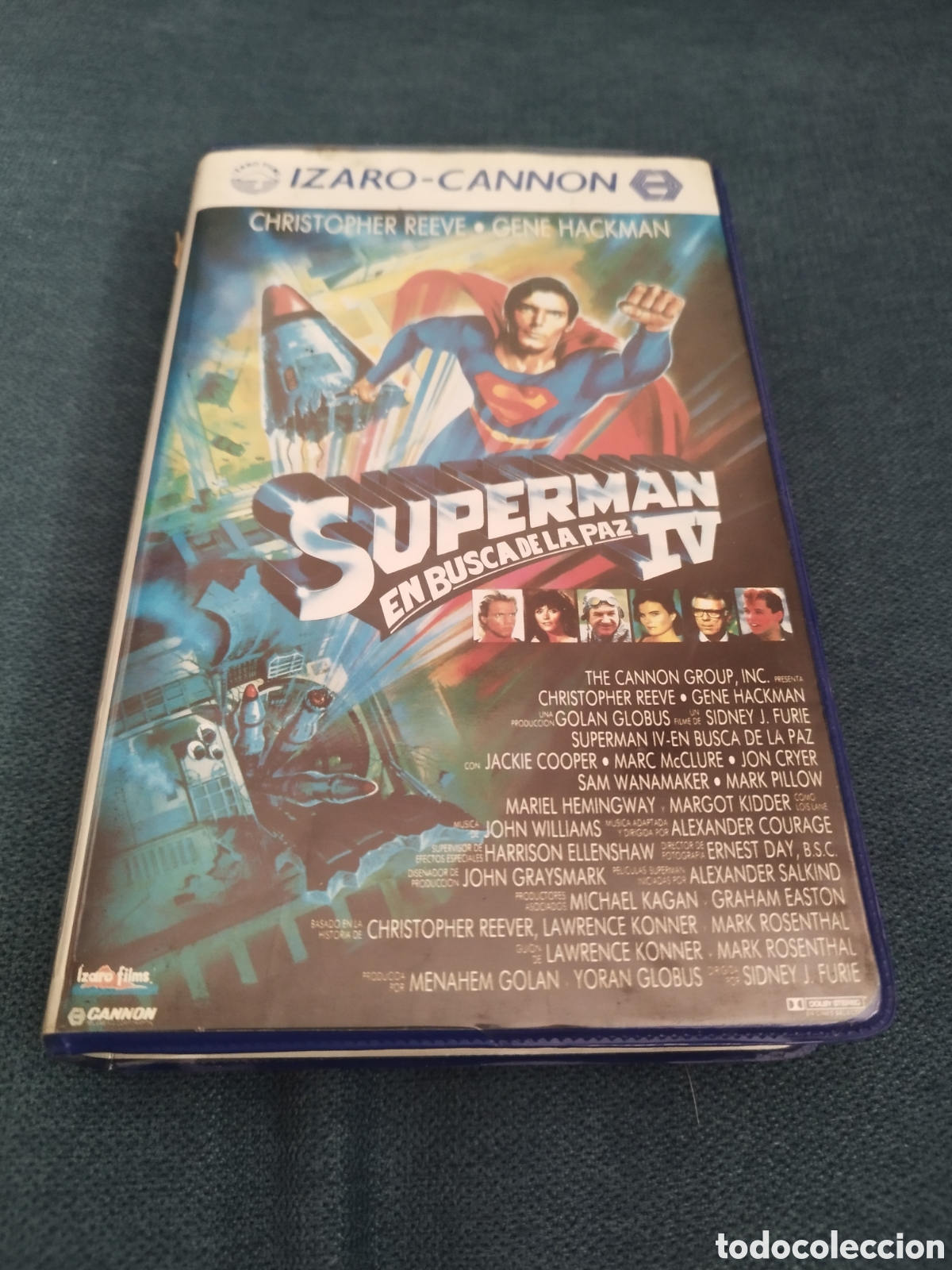 Cine: Superman iv en busca de la paz beta o vhs solo carcasa y car&aacute;tula!!