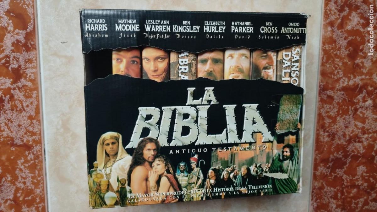 Cine: LA BIBLIA.-ANTIGUO TESTAMENTO.-LOTE DE 7 CINTAS BETA.-FALTA UNA.