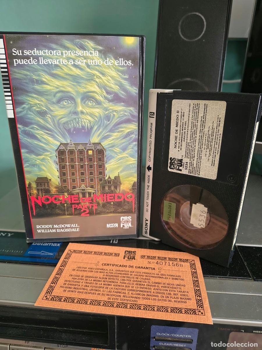 Kino: BETAMAX &ndash; NOCHE DE MIEDO 2 (Fright Night Part 2, 1988) CBS/FOX &ndash; Con Certificado de Garant&iacute;a Origina