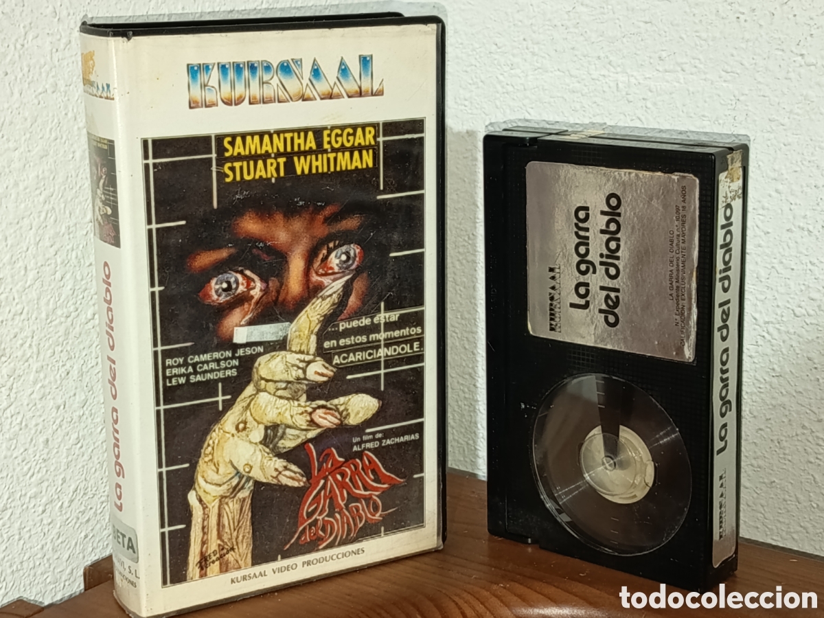 Cine: Macabra la garra del diablo, Samantha Eggar. Pel&iacute;cula Betamax