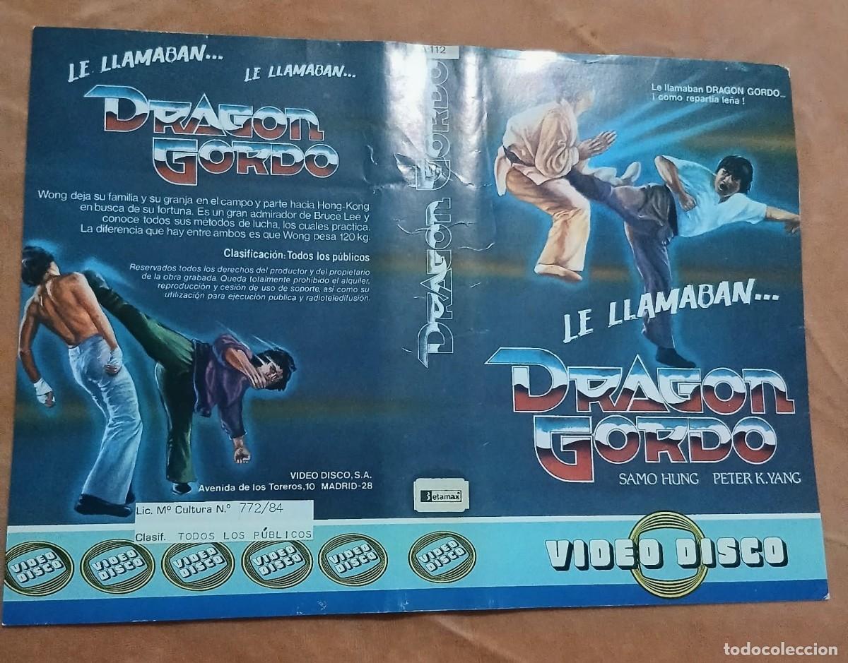Cine: Car&aacute;tula Original Beta (a&ntilde;os 80) &bull; Le llamaban Drag&oacute;n Gordo &bull; Artes Marciales