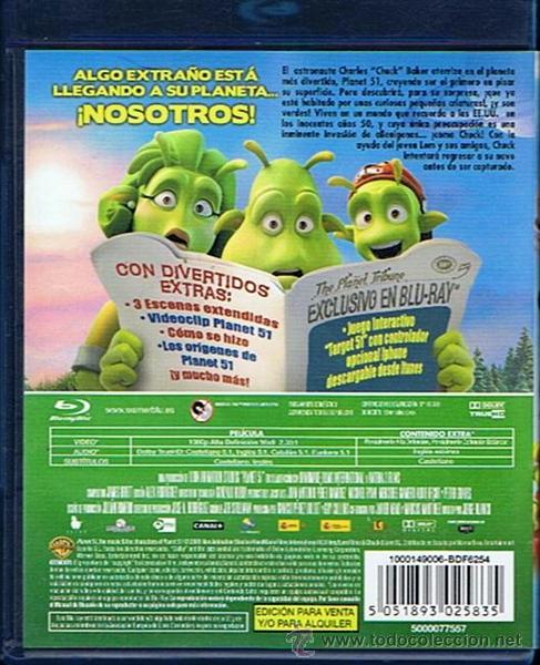 Cine: BLU RAY  PLANET 51 - Foto 2