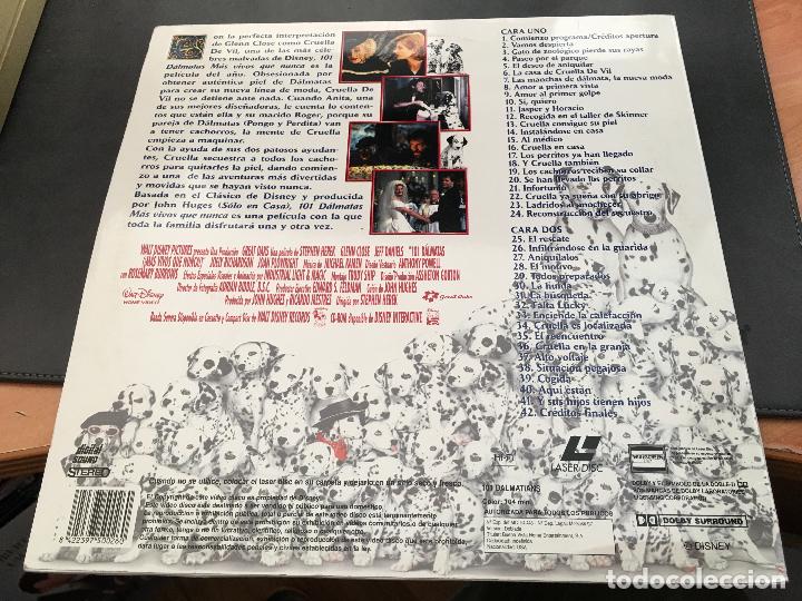 Cine: 101 DALMATAS (GLENN CLOSE) LASER DISC (B-32) - Foto 2