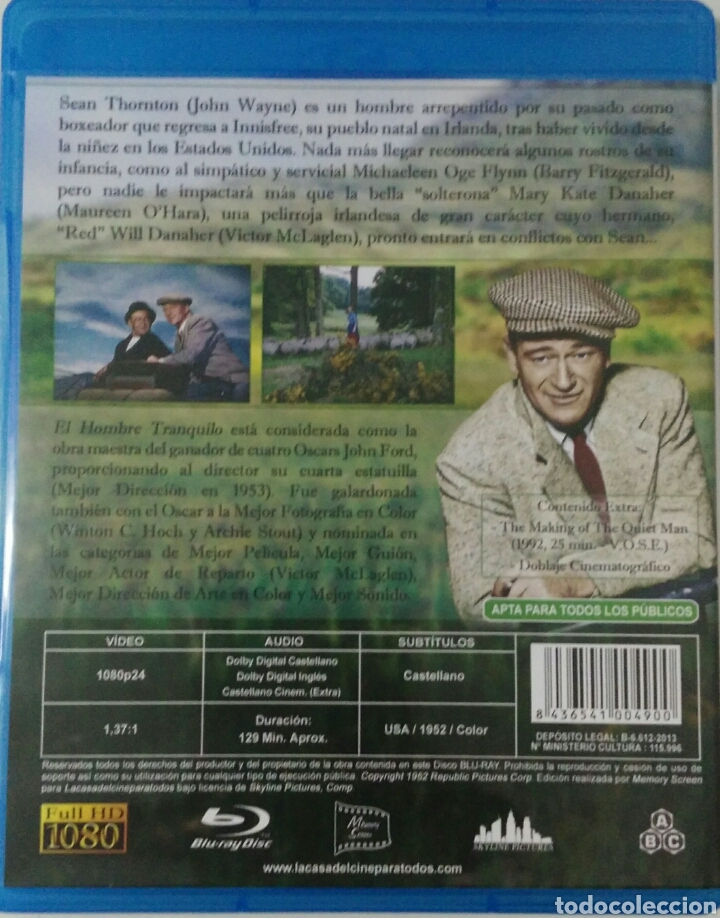 Cine: El hombre tranquilo 1952 bluray - Foto 2