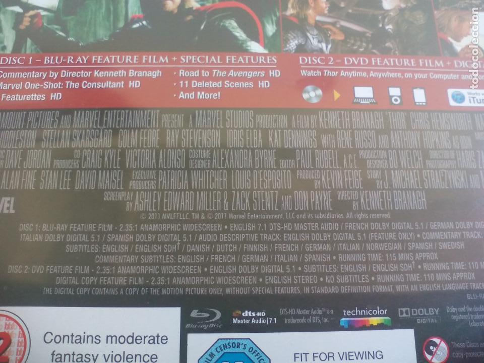 Cine: THOR. BLU RAY, DOS DISCOS. KENNETH BRANAGH. MARVEL - Foto 3