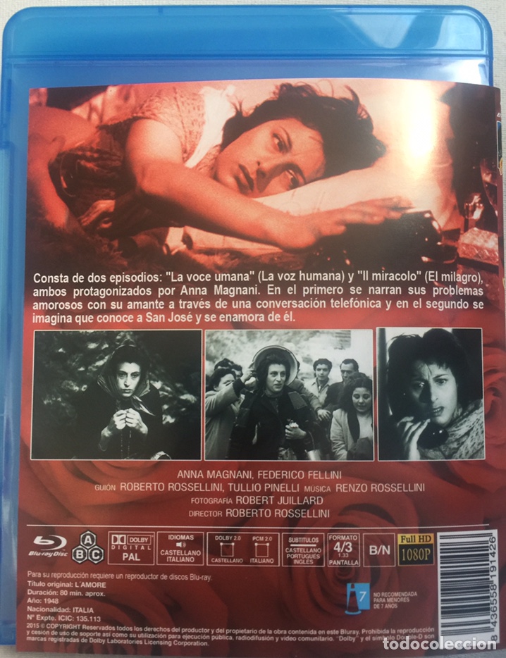 Cine: El Amor Blu-ray Fellini - Foto 2