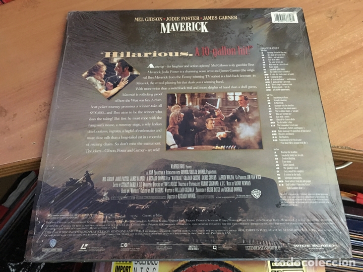 Cine: MAVERICK 2 LASER DISC LASERDISC WIDE SCREEN EDITION (B-3) - Foto 2