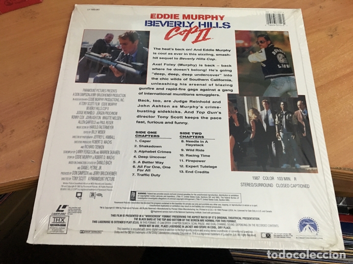 Cine: BEVERLY HILLS COP II LASER DISC LASERDISC WIDESCREEN EDITION (B-3) - Foto 2