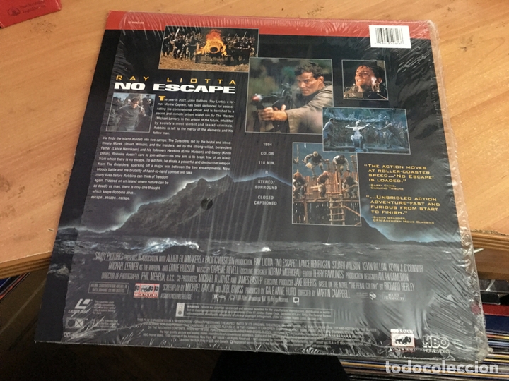 Cine: NO ESCAPE LASER DISC LASERDISC WIDESCREEN EDITION (B-3) - Foto 2