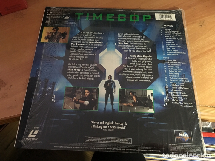 Cine: TIMECOP LASER DISC LASERDISC LETTERBOXED EDITION (B-3) - Foto 2