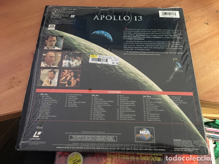 Cine: APOLLO 13 DRAFT 2 LASERDISC LASER DISC (B-3) - Foto 2