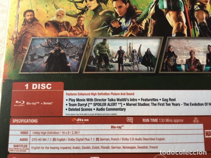 Cine: Marvel - Thor Ragnarok en Blu-Ray precintado - Version Original - Foto 2
