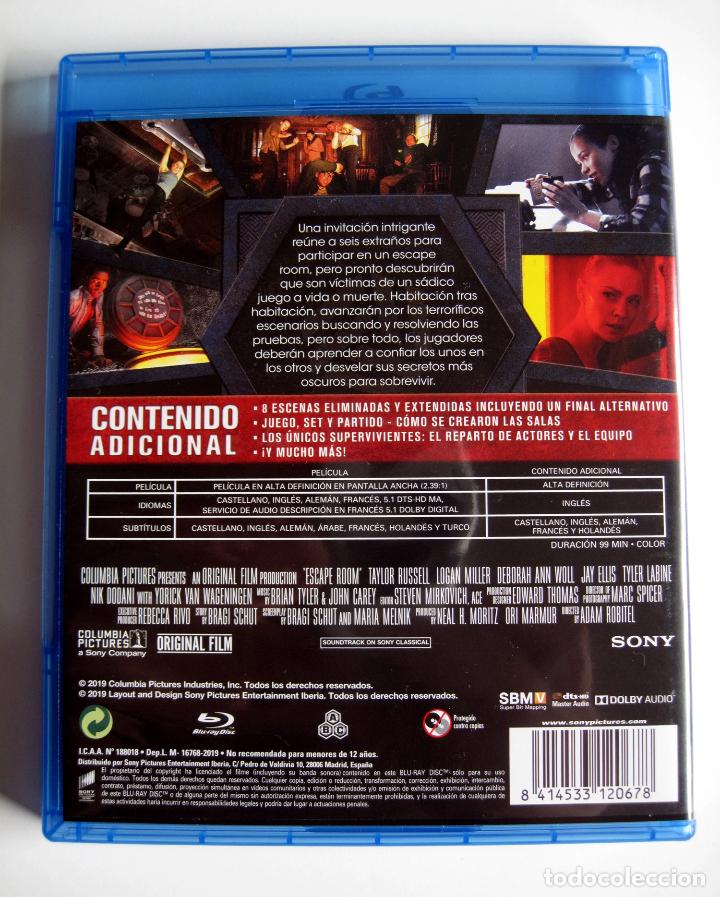 Cine: ESCAPE ROOM &bull; Blu-ray (Como nuevo) - Foto 2