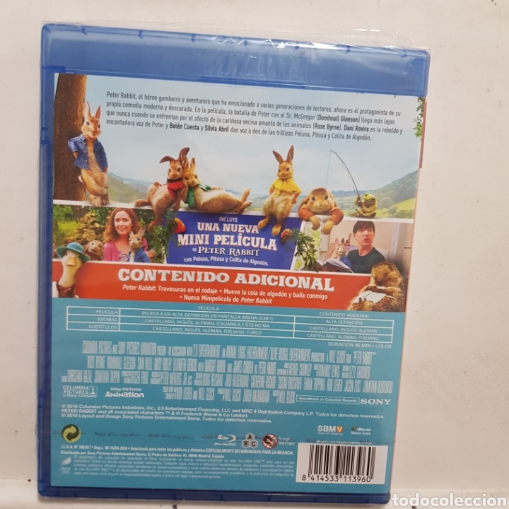 Cine: REF.3519 peter rabbit - BLURAY NUEVO A ESTRENAR - Foto 2