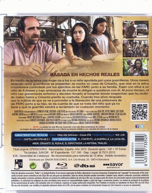 Cine: OPERACI&Oacute;N E LUIS TOSAR ( BLU - RAY) - Foto 2