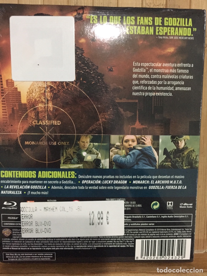 Cine: Godzilla BLURAY - Precintado - - Foto 2