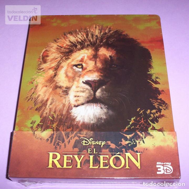 Cine: EL REY LEON DISNEY BLU-RAY 3D + BLU-RAY STEELBOOK NUEVO PRECINTADO (2019)