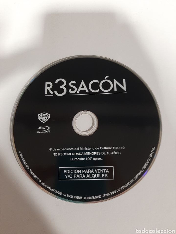 Cinema: SB92 r3sac&oacute;n - solo disco BLURAY SEGUNDAMANO