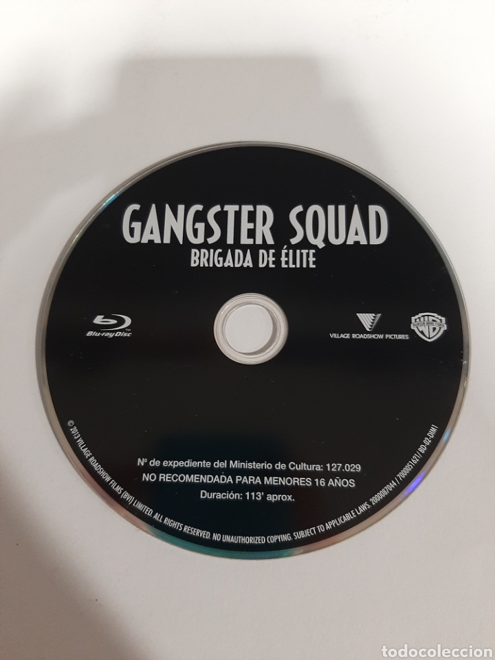 Cin&eacute;ma: SB153 g&aacute;ngster Squad brigada de &eacute;lite - solo disco BLURAY SEGUNDAMANO