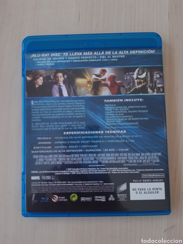 Cine: Blu-ray disc. Spider-man 3 - Foto 2