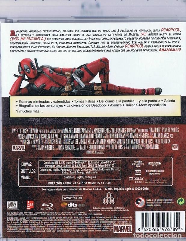 Cine: DEADPOOL (BLURAY) - Foto 2