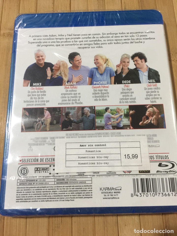 Cine: Amor sin Control BLURAY - Precintado - - Foto 2