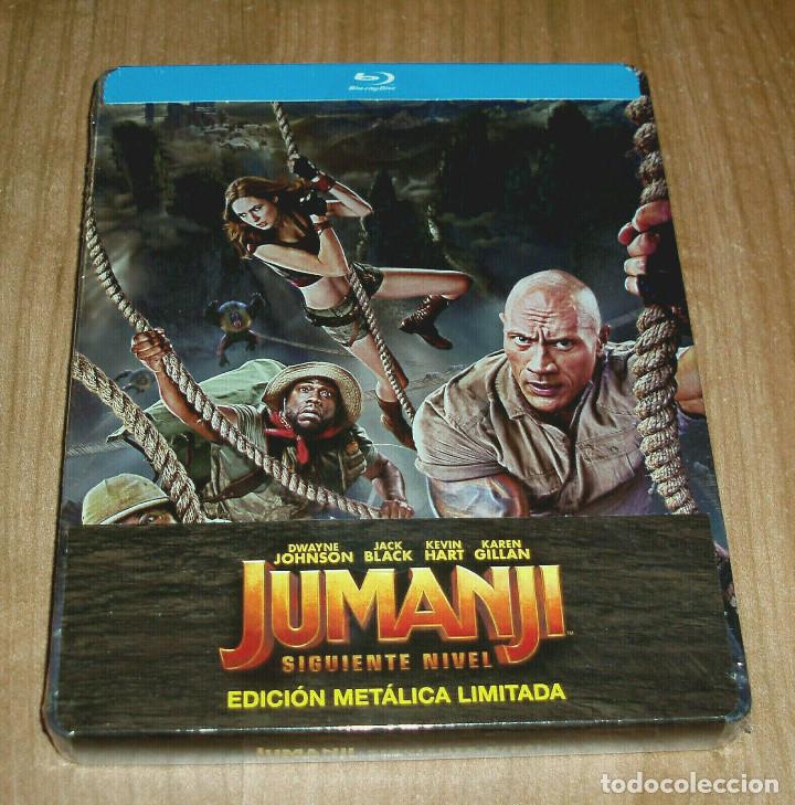 Cine: JUMANJI SIGUIENTE NIVEL LIMITADA STEELBOOK NUEVO PRECINTADO ACCION (SIN ABRIR) A-B-C