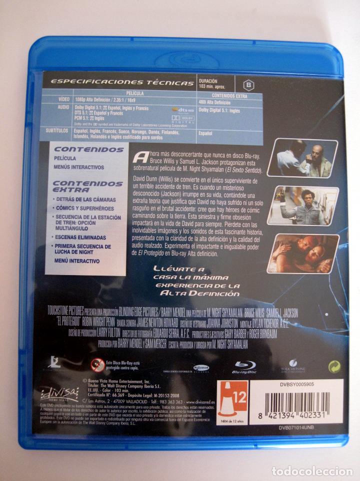 Cine: EL PROTEGIDO &bull; Blu-ray (Como nuevo) - Foto 3
