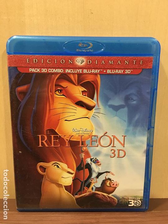 Cine: El Rey Le&oacute;n 3D (Edici&oacute;n Diamante Blu-ray + Blu-ray 3D) [Blu-ray] [Blu-ray] (2&ordf; Mano - Bueno)