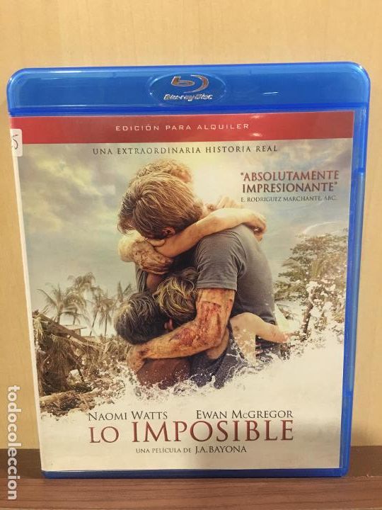 Cine: Lo Imposible Blu-Ray [Blu-ray] [Blu-ray] (2&ordf; Mano - Bueno) - Foto 1