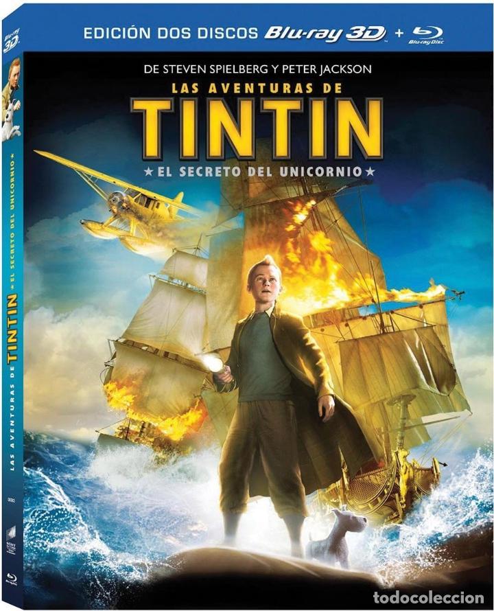 Cine: Tintin: El Secreto Del Unicornio (3D) (Edicion 2 Discos)[Blu-ray] [Blu-ray] (2&ordf; Mano - Bueno)