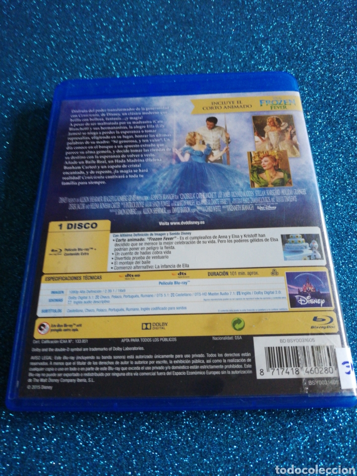 Cine: Cenicienta Blu-ray Pel&iacute;cula - Foto 3