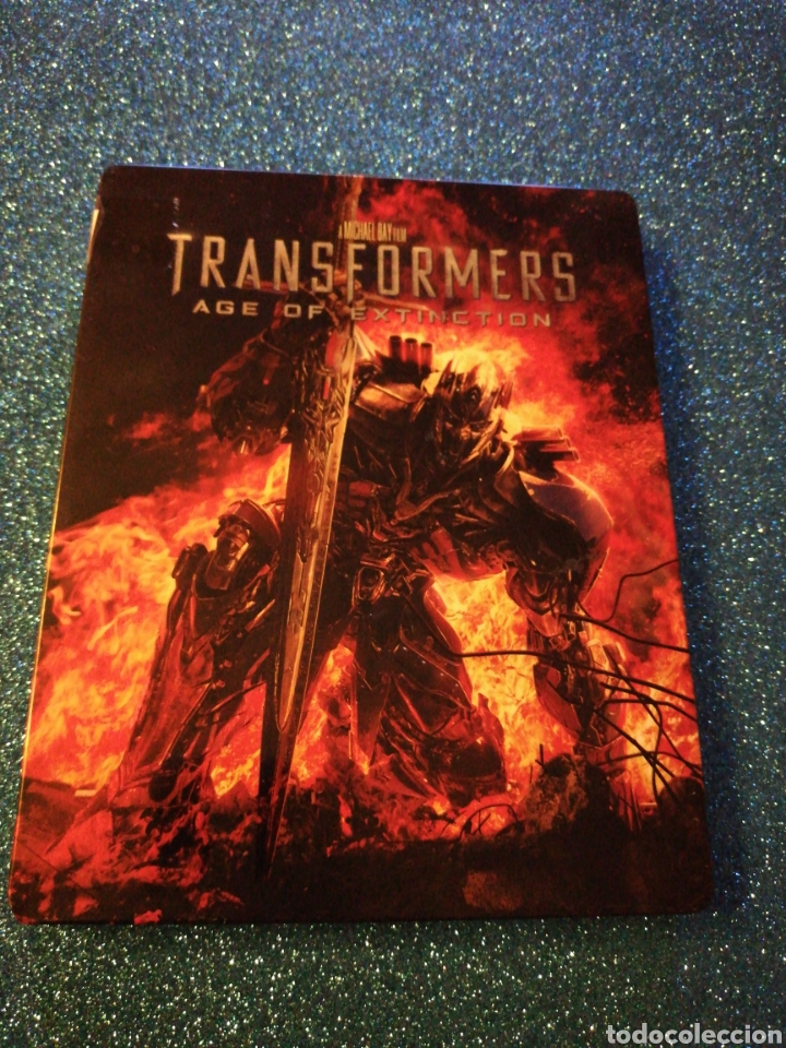 Cine: Transformers Age of extinction Blu-ray Steelbook. Caja met&aacute;lica