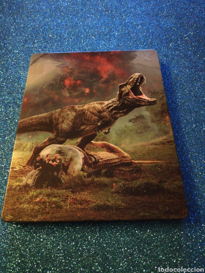 Cine: Jurassic World Fallen Kingdom Blu-ray, Blu-ray 3D y Dvd Caja met&aacute;lica. Steelbook.